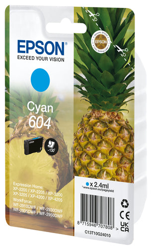 Cartouche d'origine Epson C13T10G24020 / 604 - cyan