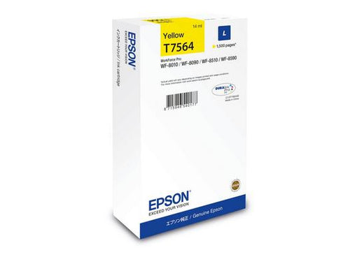 Cartouche d'origine Epson C13T75644N / T7564 - jaune
