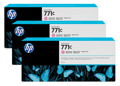 Cartouche d'origine HP B6Y35A / 771C - magenta photo - pack de 3