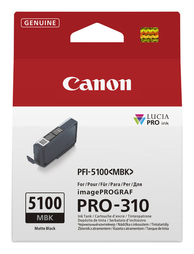 Cartouche d'origine Canon 6951C001 / PFI-5100 MBK - noire