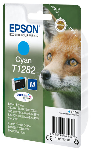 Cartouche d'origine Epson C13T12824012 / T1282 - cyan