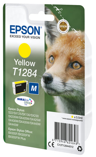 Cartouche d'origine Epson C13T12844012 / T1284 - jaune