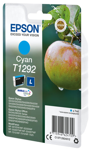 Cartouche d'origine Epson C13T12924012 / T1292 - cyan