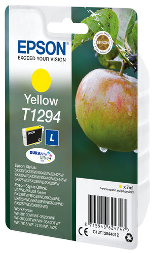Cartouche d'origine Epson C13T12944022 / T1294 - jaune