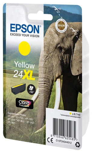 Cartouche d'origine Epson C13T24344022 / 24XL - jaune