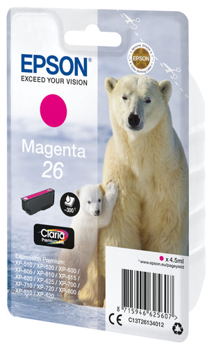 Cartouche d'origine Epson C13T26134022 / 26 - magenta