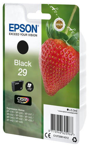 Cartouche d'origine Epson C13T29814012 / 29 - noire