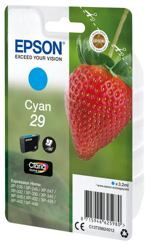 Cartouche d'origine Epson C13T29824012 / 29 - cyan