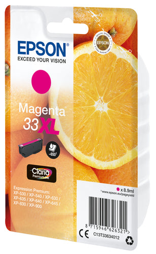 Cartouche d'origine Epson C13T33634022 / 33XL - magenta