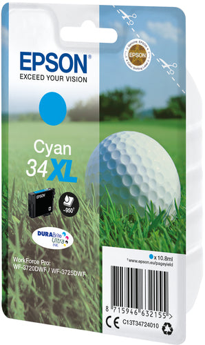 Cartouche compatible premium Epson C13T34724010 / 34XL - cyan