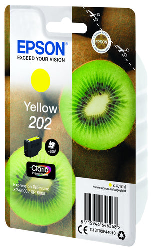 Cartouche d'origine Epson C13T02F44010 / 202 - jaune