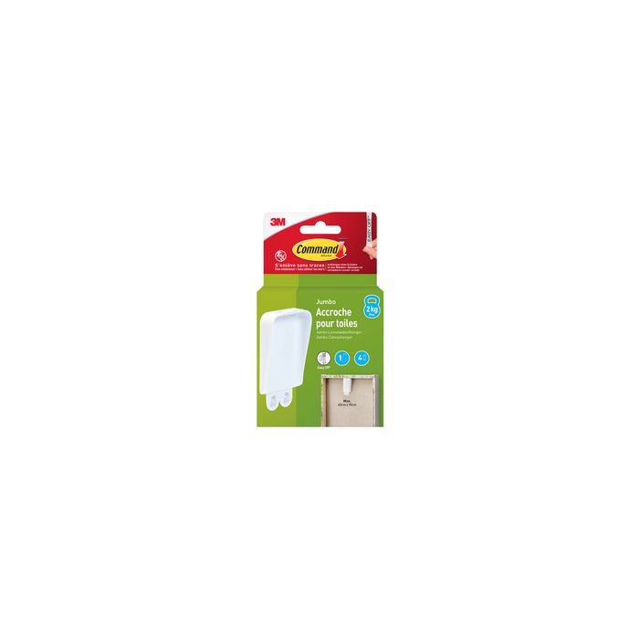 3M Command Accroche pour toiles Jumbo, blanc