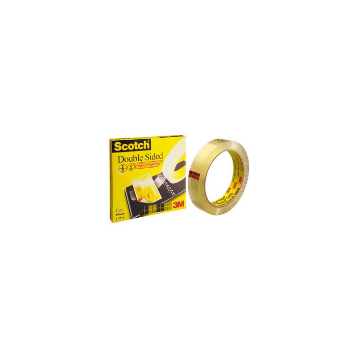 3M Scotch Ruban adhésif double face 665, 12 mm x 32,9 m