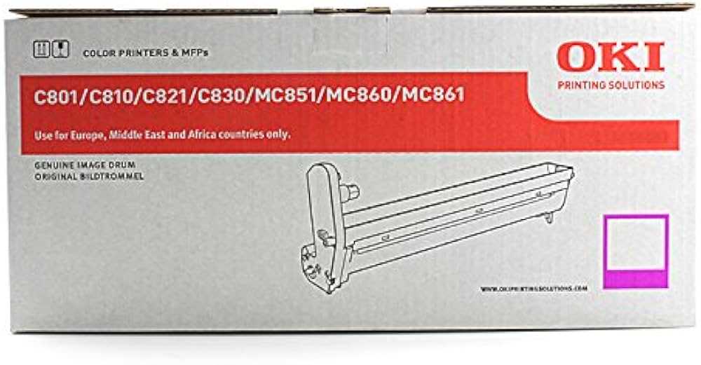 Tambour (drum) de Marque OKI 44064010 Magenta Haut Capacité (20 000 pages)