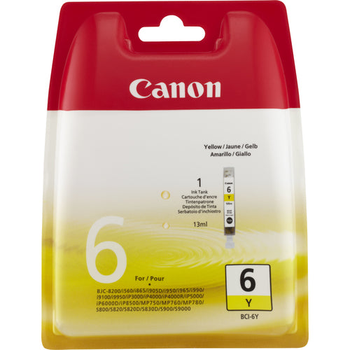 Cartouche d'origine Canon 4708A002 / BCI-6 Y - jaune