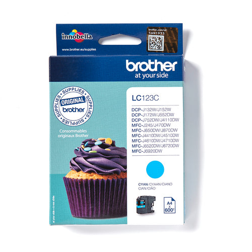 Cartouche compatible premium Brother LC123C - cyan
