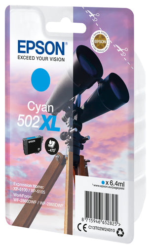 Cartouche d'origine Epson C13T02W24020 / 502XL - cyan