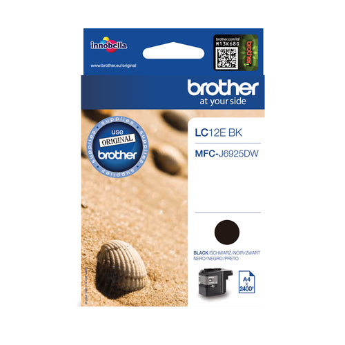 Cartouche d'origine Brother LC12EBK - noire