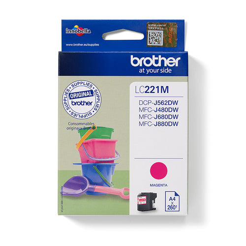 Cartouche d'origine Brother LC221M - magenta