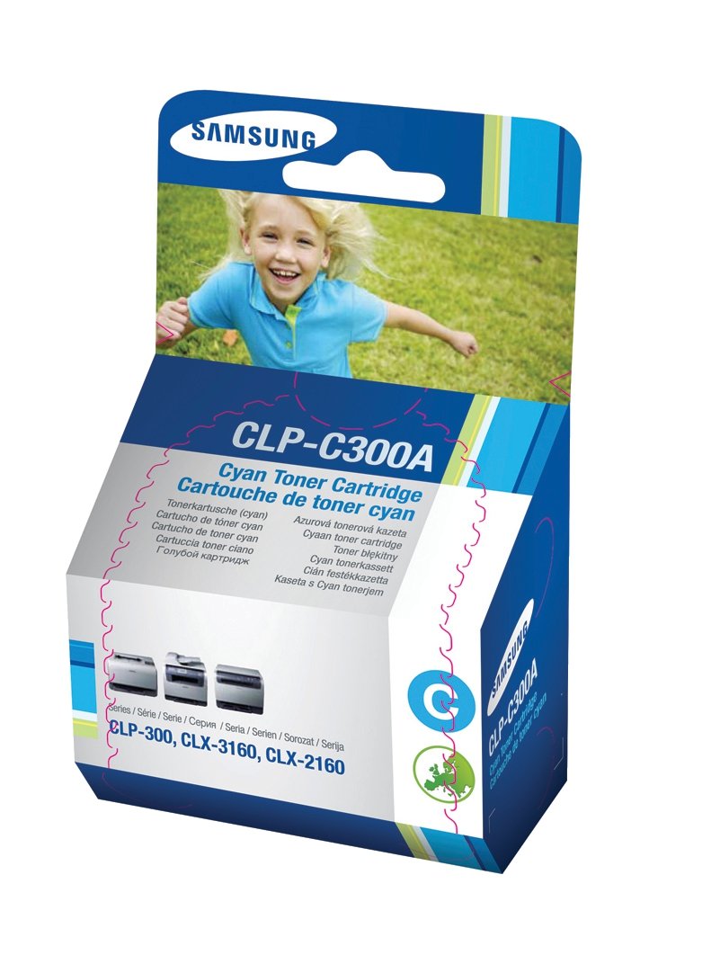 Cartouche Laser de Marque Samsung CLP-C300A Cyan (1000 pages)