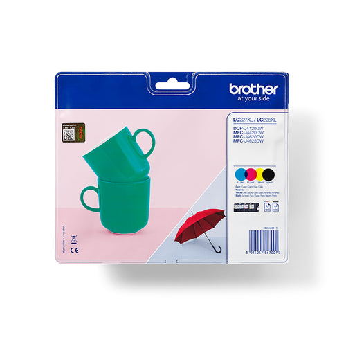 Cartouches compatibles premiums Brother LC227XLVALBP - multipack 4 couleurs : noire, cyan, magenta, jaune