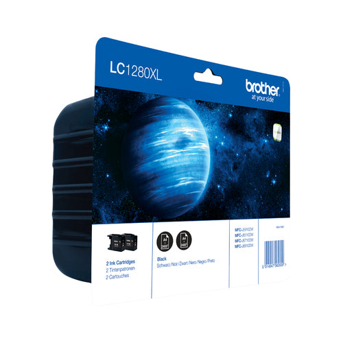 Cartouche d'origine Brother LC1280XLBKBP2DR - noire
