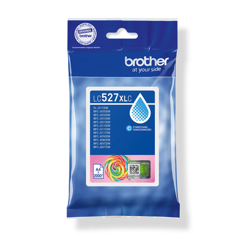 Cartouche d'origine Brother LC527XLC - cyan