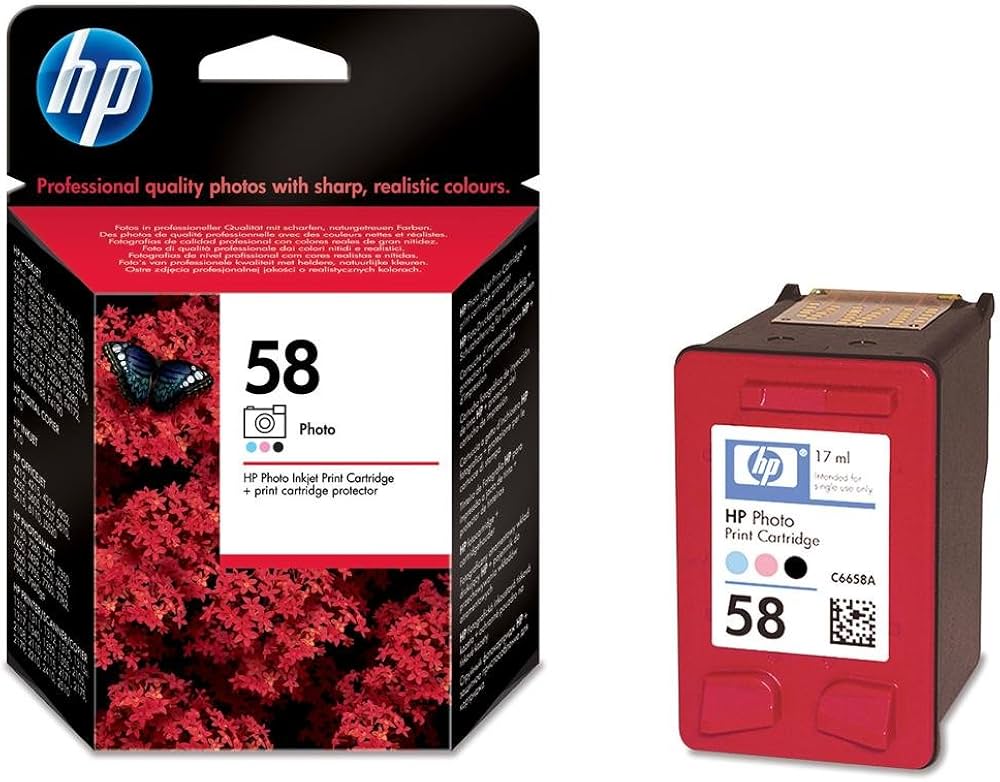 Cartouche Jet d'encre de Marque HP C6658AE N°58 Couleur (17ml 125 pages)