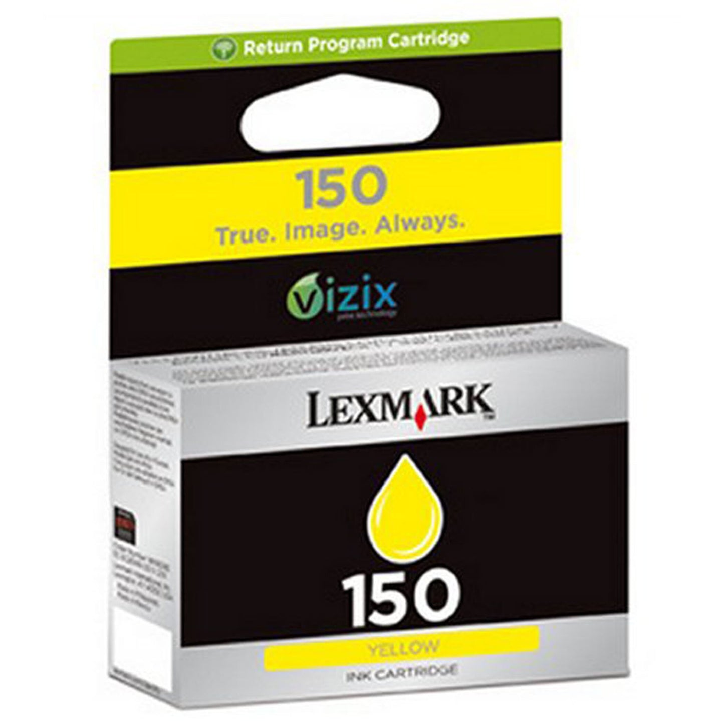 Cartouche Jet d'encre de Marque Lexmark 14N1610E N°150 Vizix Jaune (200 pages)