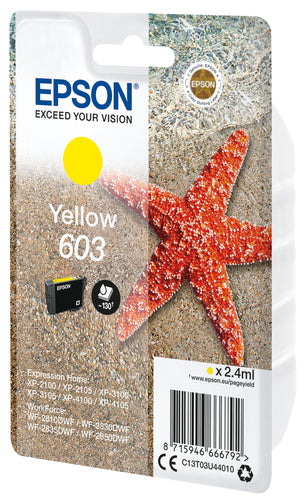 Cartouche d'origine Epson C13T03U44020 / 603 - jaune