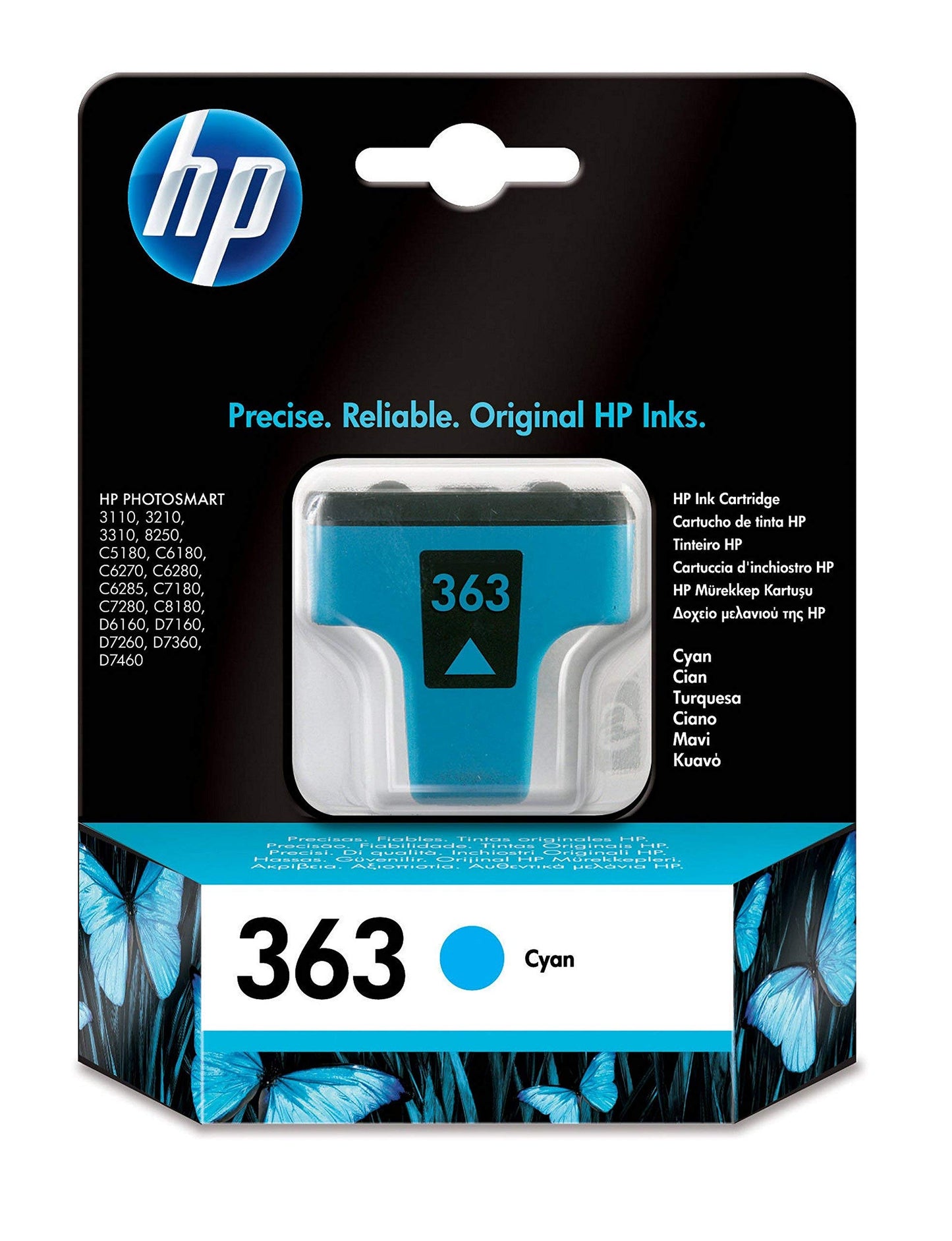 Cartouche Jet d'encre de Marque HP N°363 (C8771EE) Cyan (410 pages)