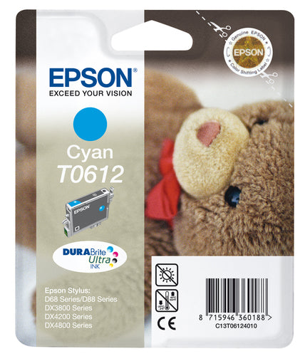 Cartouche d'origine Epson C13T06124010 / T0612 - cyan