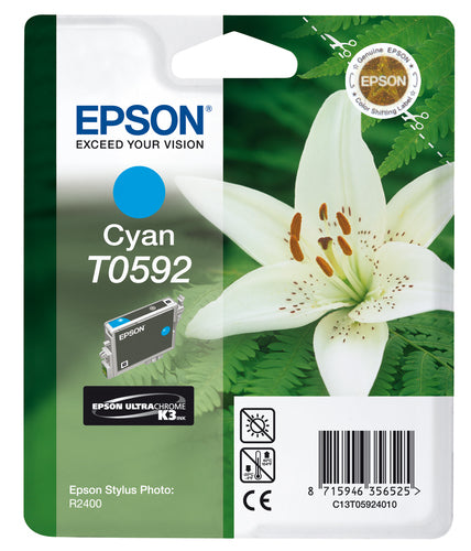Cartouche Jet d'encre de Marque Epson T0592 Cyan (520 pages)