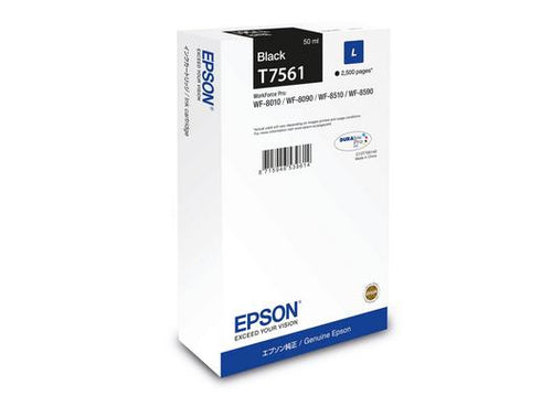Cartouche d'origine Epson C13T75614N / T7561 - noire