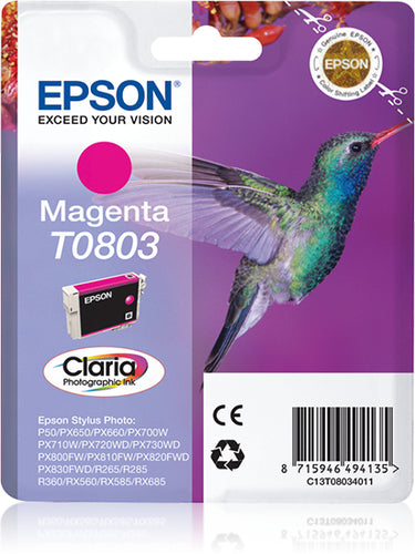 Cartouche d'origine Epson C13T08034021 / T0803 - magenta