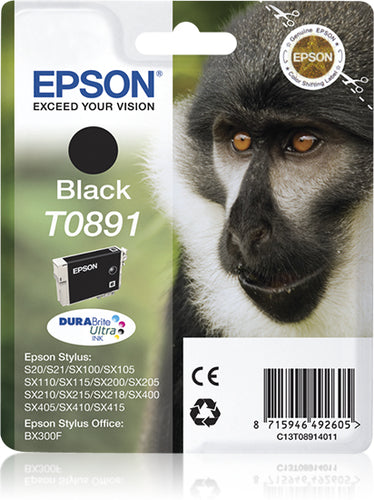 Cartouche d'origine Epson C13T08914021 / T0891 - noire