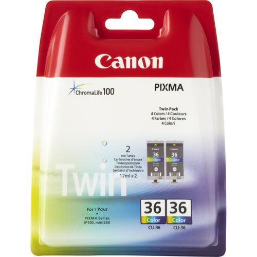 Cartouche d'origine Canon 1511B018 / CLI-36 - multicouleur