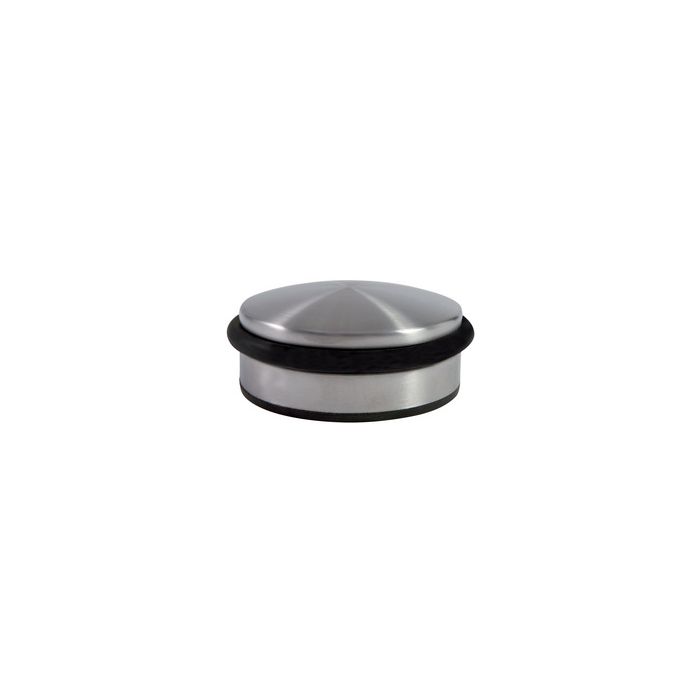 ALBA Butoir de porte, en acier, diamètre: 102 mm, argent