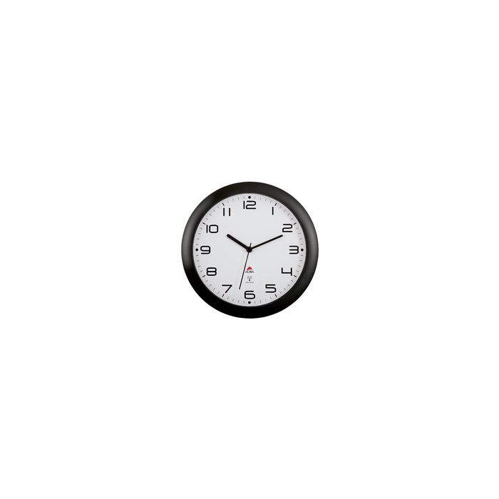 ALBA Horloge murale radiopilotée "HORNEWRC N", noir