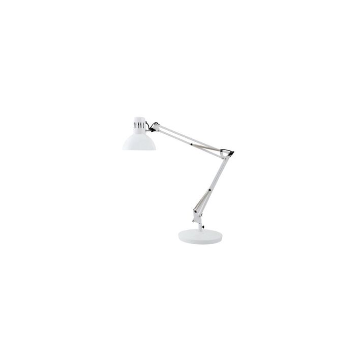 ALBA Lampe de bureau LED "ARCHI", pince/socle, blanc