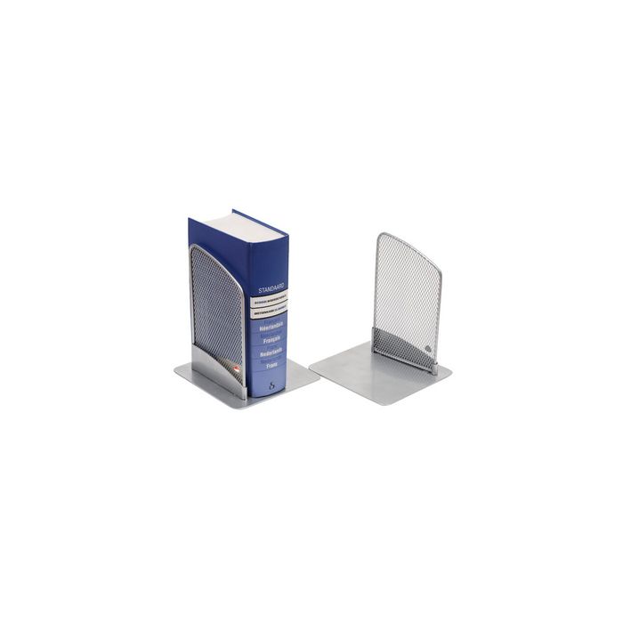 ALBA Serre-livre "MESHER", en fil d'acier, gris