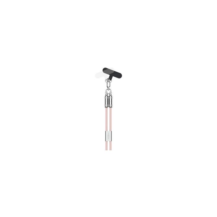 ANSMANN Bandoulière/câble pour smartphone, USB-C, rose