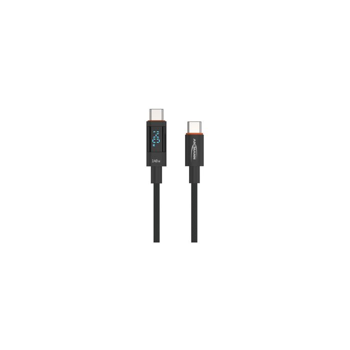 ANSMANN Câble de données et de charge, anthracite, 0,6 m