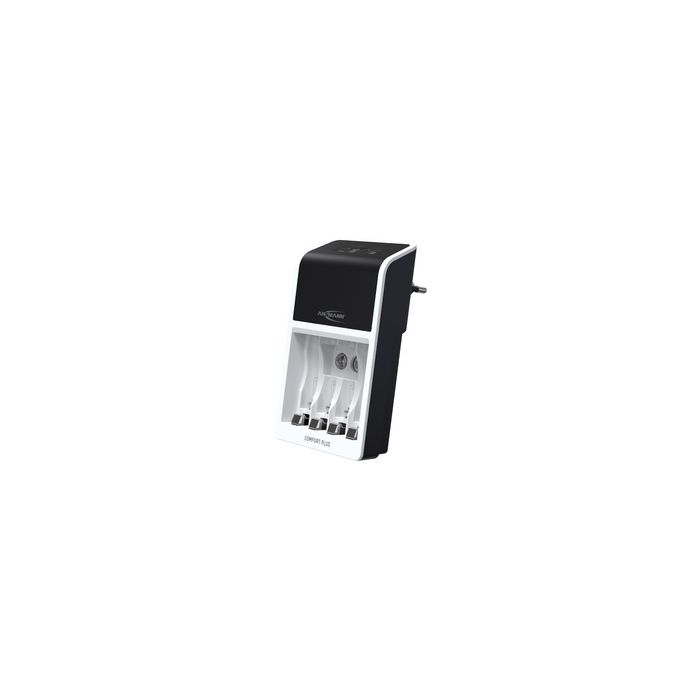 ANSMANN Chargeur rapide Comfort Plus, livré avec 4 piles