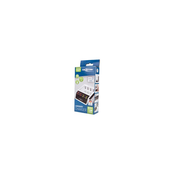 ANSMANN Chargeur rapide Comfort Smart, blanc/noir