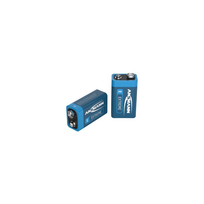 ANSMANN EXTREME LITHIUM E-bloc 9V (6AM6), 10,8V, 600 mAh