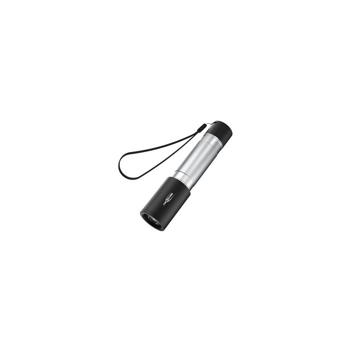 ANSMANN Lampe de poche LED, Daily Use 300B, argent/noir
