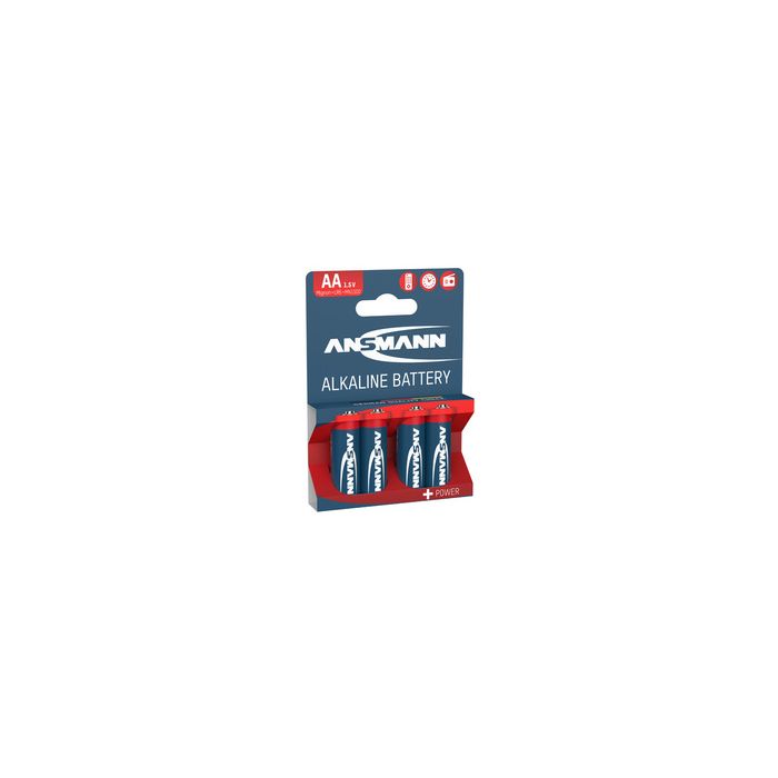 ANSMANN Pile alcaline "RED", Mignon AA, blister de 4