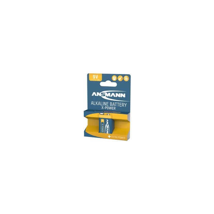 ANSMANN Pile alcaline "X-Power", E-bloc 9V