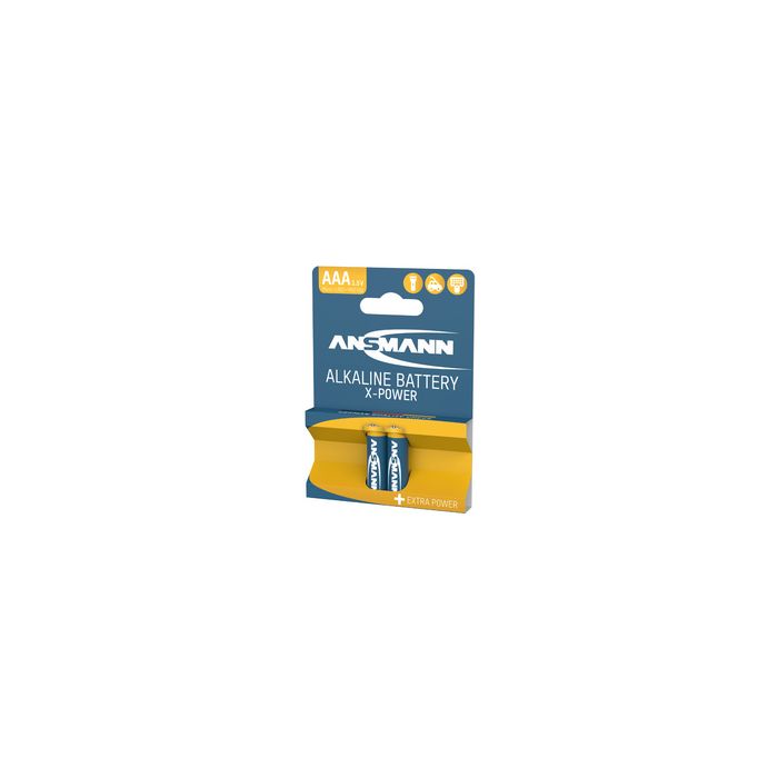 ANSMANN Pile alcaline "X-Power", Micro AAA, blister de 2